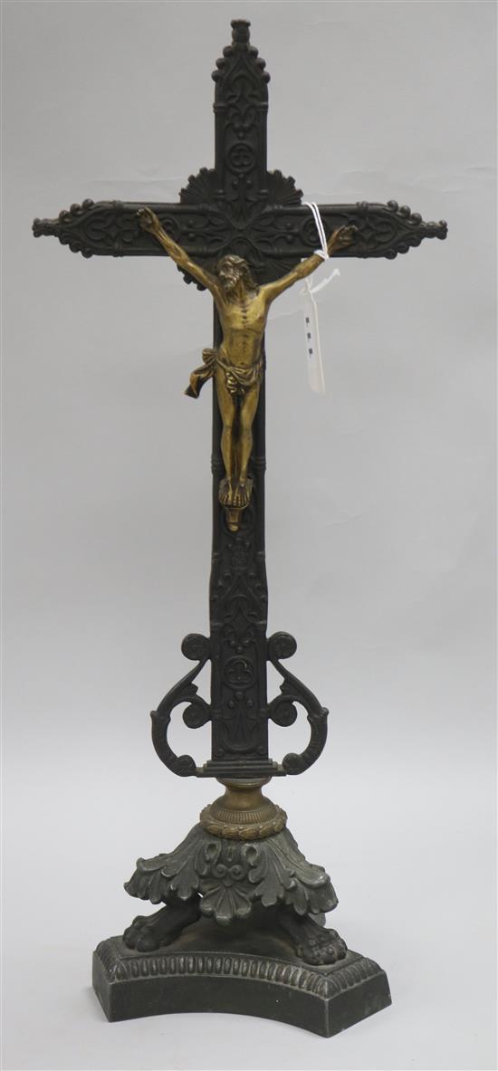 A bronze crucifix
